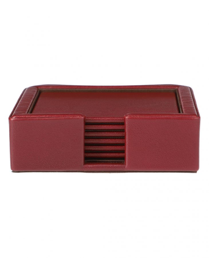 Mondrian Leather Coasters