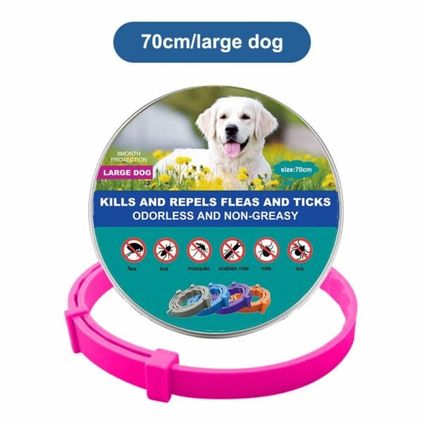Thefurlife™ 8 Months Flea And Tick Free Pink / Large (70Cm)