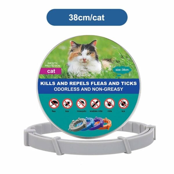 Thefurlife™ 8 Months Flea And Tick Free Gray / Small (38Cm)