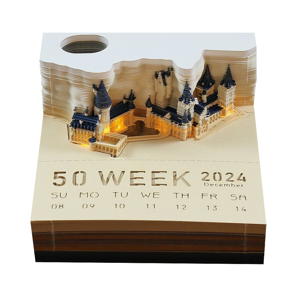The Orienta – Handcrafted Omoshiroi Calendars Hogwarts Calendar With Lights (Hp) / 2024
