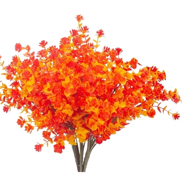 Outdoor Artificial Flowers Golden Yellow Eucalyptus