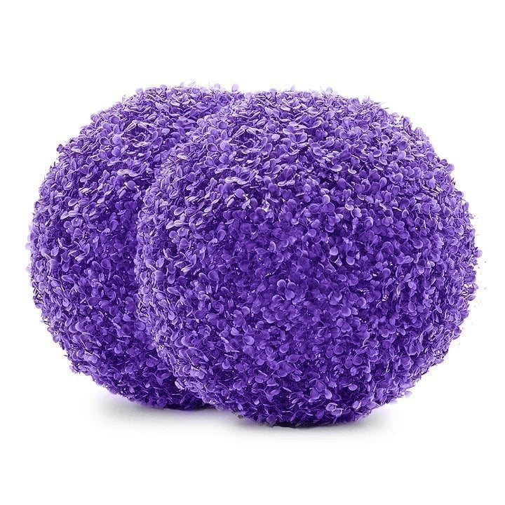 Illustralect – Artificial Plant Topiary Ball Purple Eucalyptus / Small - 9.84Inch