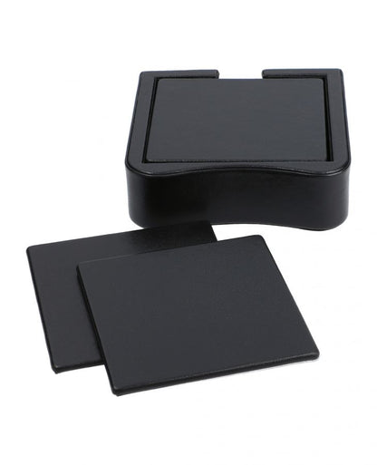 Mondrian Leather Coasters