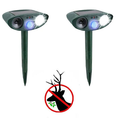 Ultrasonic Deer Repeller Solar Powered Pack Of 2 Animal-Repeller