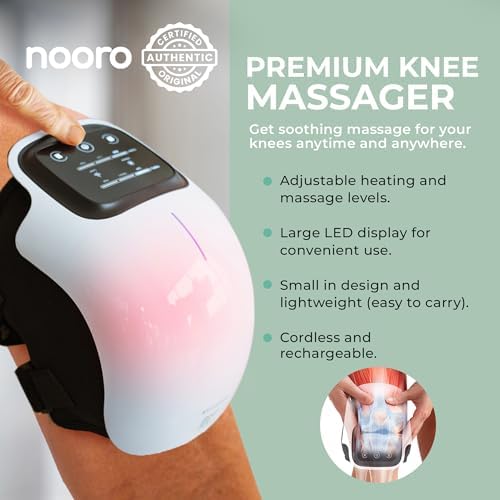 Nooro Knee Massager | Powerful Infrared Heat And Vibration Pain Relief For Swelling Stiff Joints.