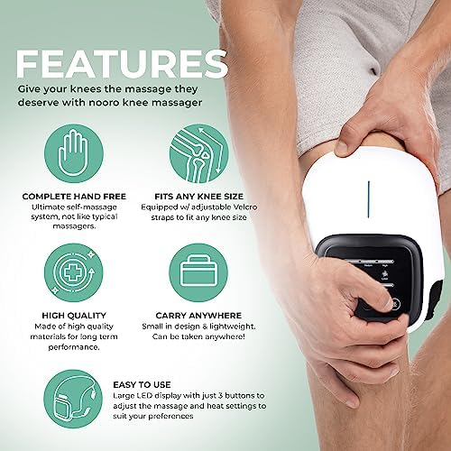Nooro Knee Massager | Powerful Infrared Heat And Vibration Pain Relief For Swelling Stiff Joints.