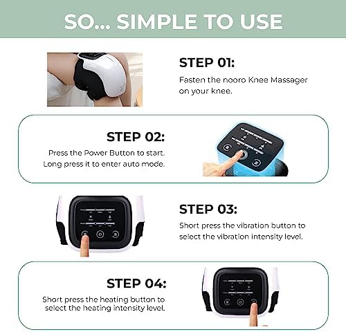 Nooro Knee Massager | Powerful Infrared Heat And Vibration Pain Relief For Swelling Stiff Joints.