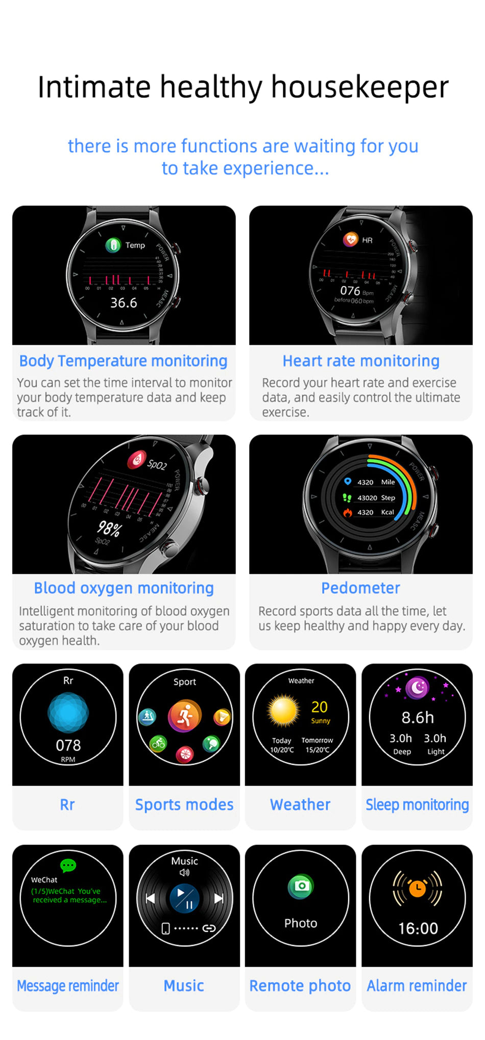 Blood Pressure Watch With Inflatable Airbag™