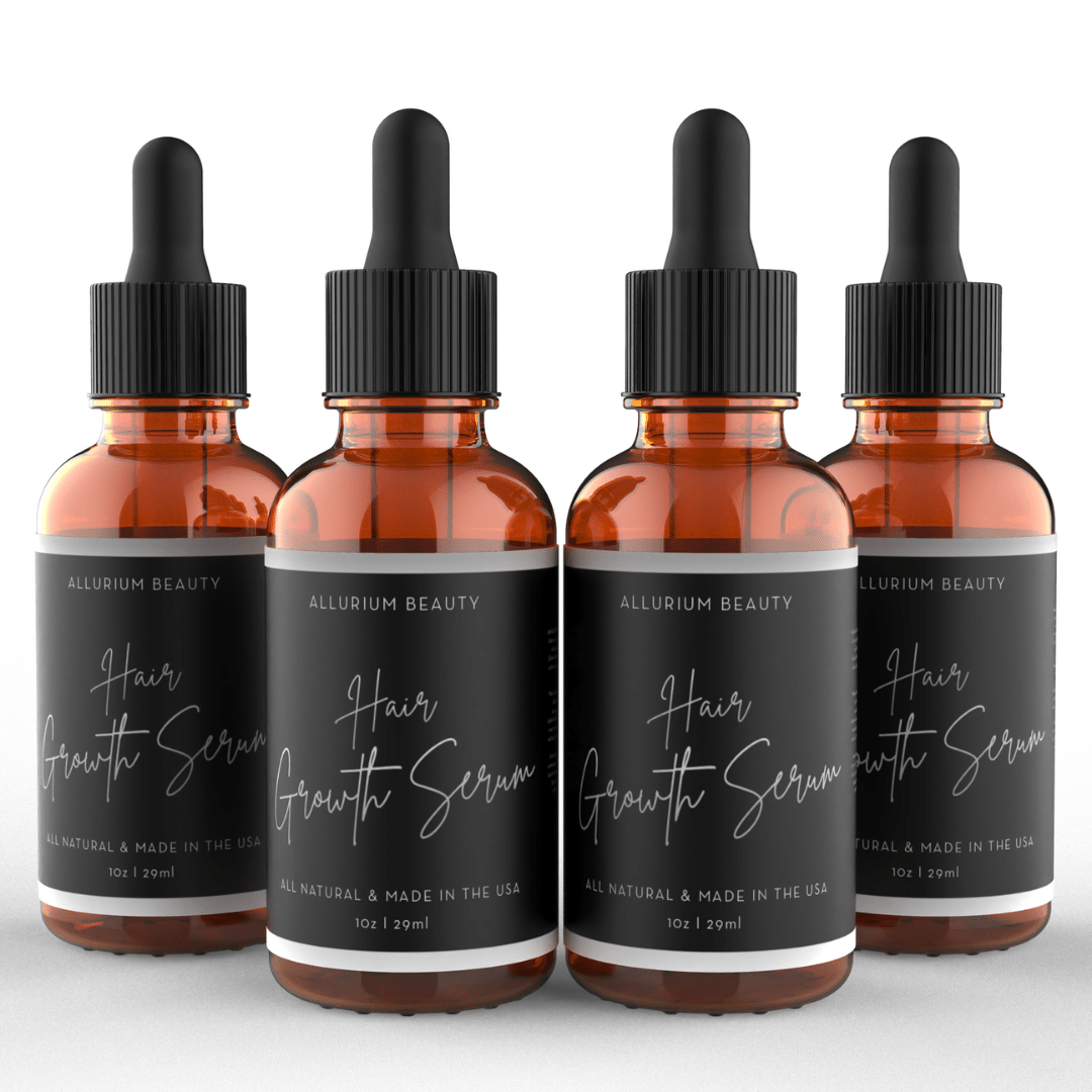 Allurium Hair Growth Serum 4 Bottle