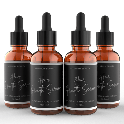 Allurium Hair Growth Serum 4 Bottle