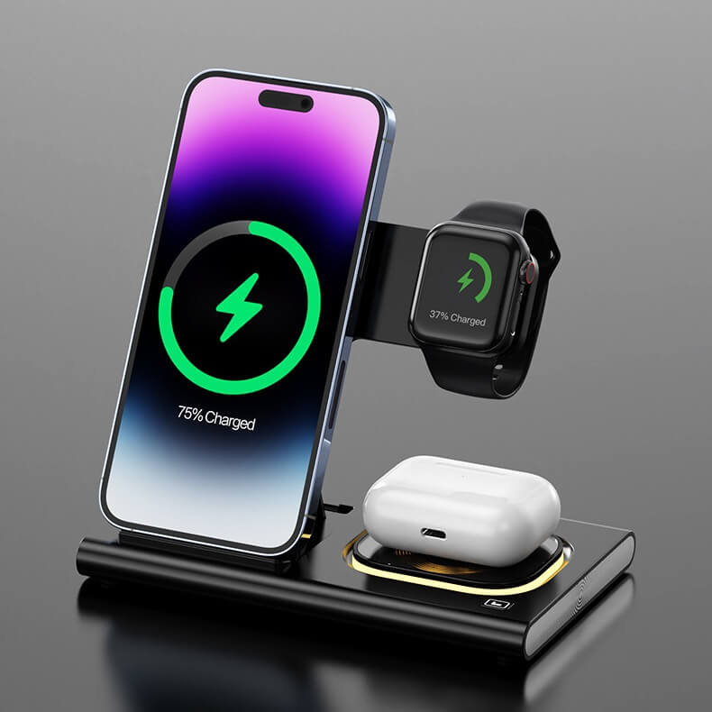 3-In-1 Wireless Charger For Apple Devices – Best Charging Station Iphone Watch And Airpods