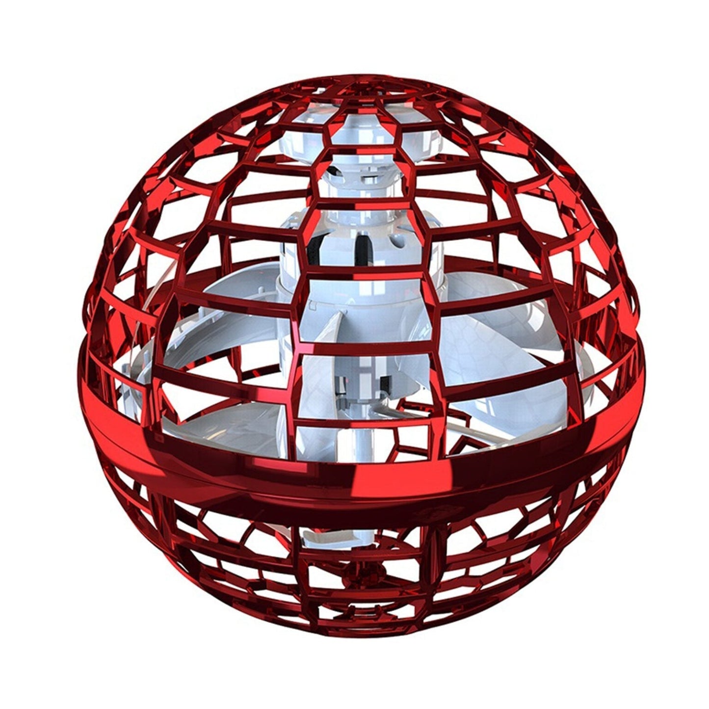 Atmotoys Globe-Shaped Mini Drone Flying Orb Ball With Led Red