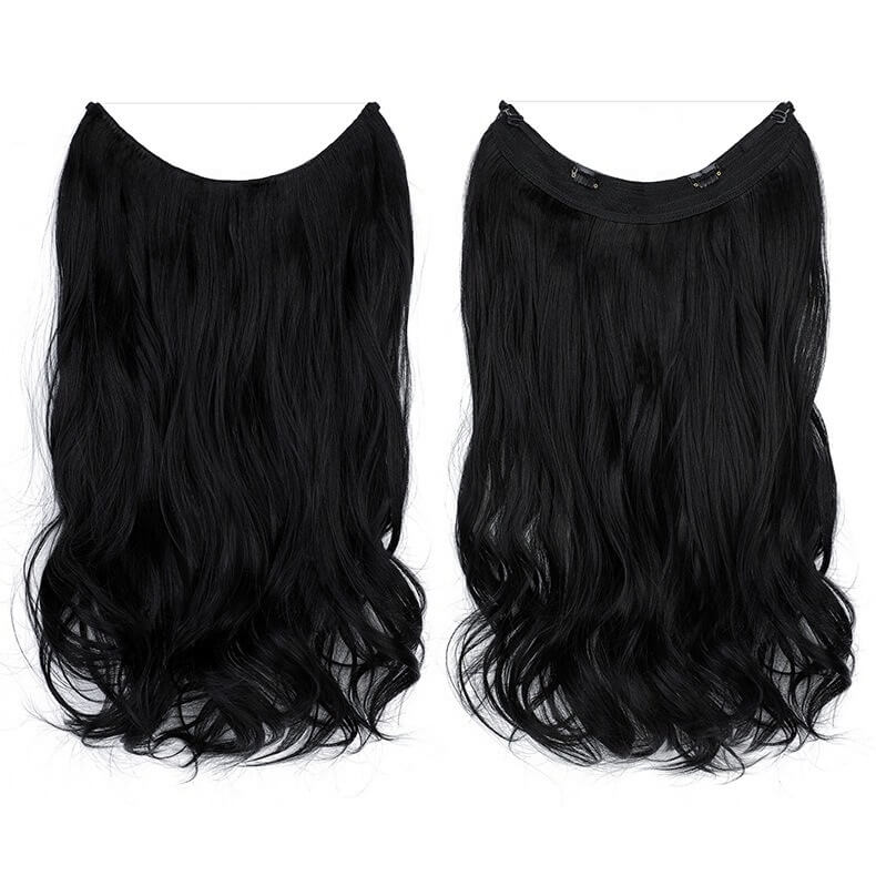 best-halo-curly-hair-extensions-top-rated-ladies-hair-pieces-for-women #1 Curly (Jet Black)
