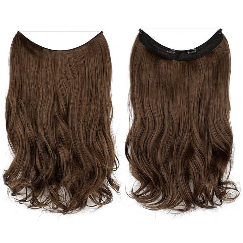 best-halo-curly-hair-extensions-top-rated-ladies-hair-pieces-for-women 10-12# Curly (Chestnut Brown)