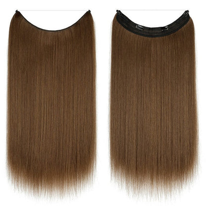 best-halo-curly-hair-extensions-top-rated-ladies-hair-pieces-for-women 10-12# Straight (Chestnut Brown)