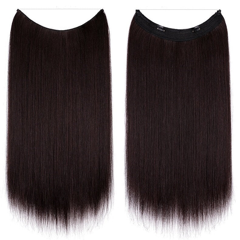 best-halo-curly-hair-extensions-top-rated-ladies-hair-pieces-for-women 2-33A Straight (Dark Brown)
