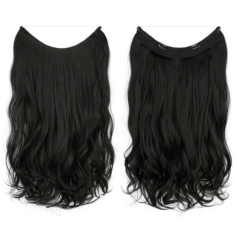 best-halo-curly-hair-extensions-top-rated-ladies-hair-pieces-for-women 2A Curly (Natural Black)