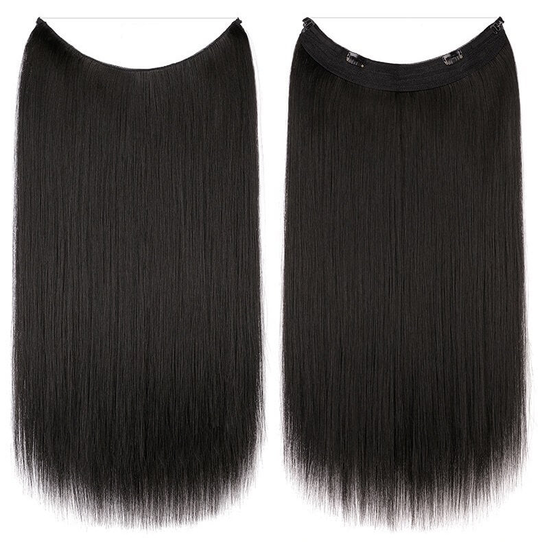 best-halo-curly-hair-extensions-top-rated-ladies-hair-pieces-for-women 2A Straight (Natural Black)