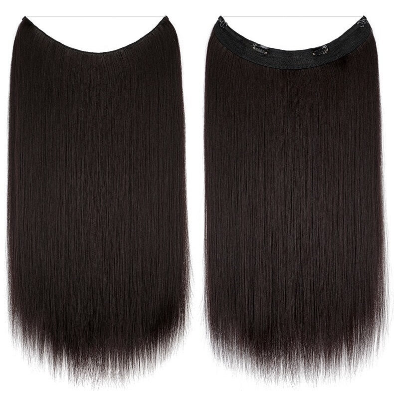 best-halo-curly-hair-extensions-top-rated-ladies-hair-pieces-for-women 4A Straight (Darkest Brown)