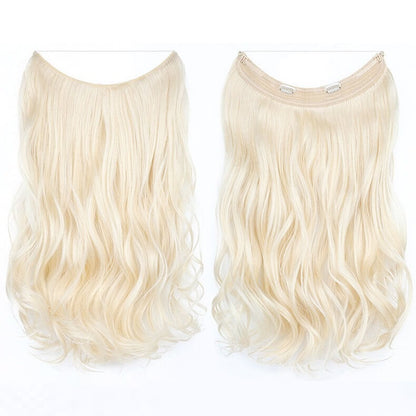 best-halo-curly-hair-extensions-top-rated-ladies-hair-pieces-for-women 613C Curly (Beige Blonde)