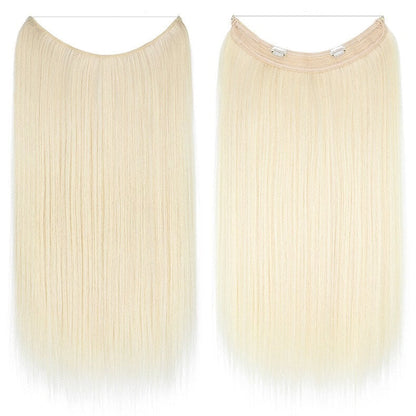 best-halo-curly-hair-extensions-top-rated-ladies-hair-pieces-for-women 613C Straight (Beige Blonde)