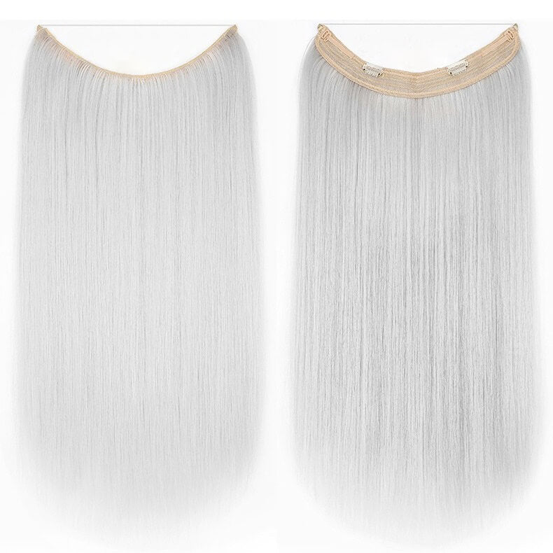 best-halo-curly-hair-extensions-top-rated-ladies-hair-pieces-for-women Silver Gray Staright (Silver Gray)