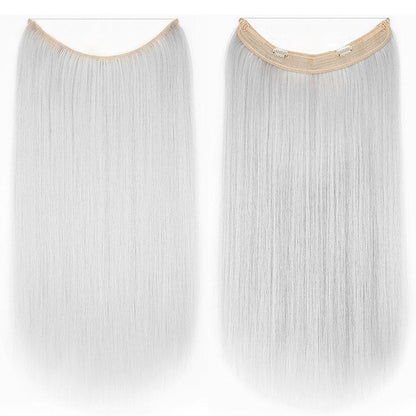 best-halo-curly-hair-extensions-top-rated-ladies-hair-pieces-for-women Silver Gray Staright (Silver Gray)