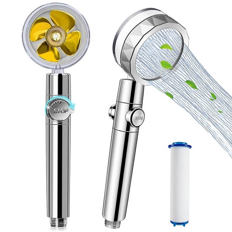 Best High Pressure Hand Held Turbo Shower Head – Filtered And Water Saving