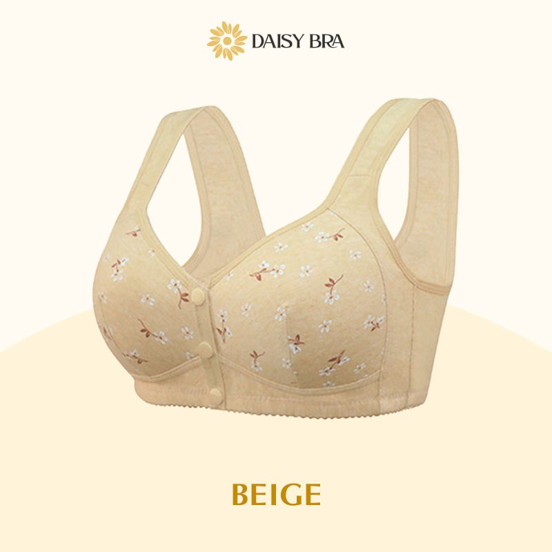 Daisy Bra – Comfortable & Convenient Front Button Beige / S