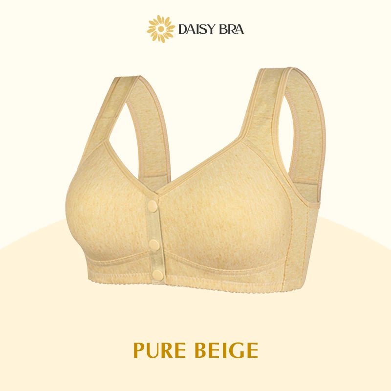 Daisy Bra – Comfortable & Convenient Front Button Pure Beige / S