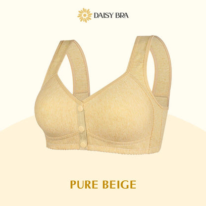 Daisy Bra – Comfortable & Convenient Front Button Pure Beige / S