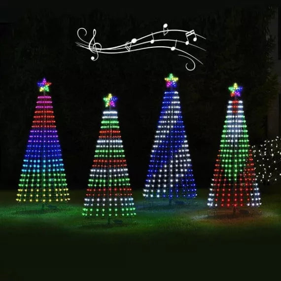Multi-Color Led Animated Outdoor Christmas Tree Lights 2M (6.5 Ft)