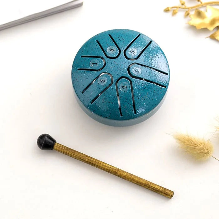 Simplycie – Buddha Stones Mini Steel Tongue Drum Kit Green / 3 Inch