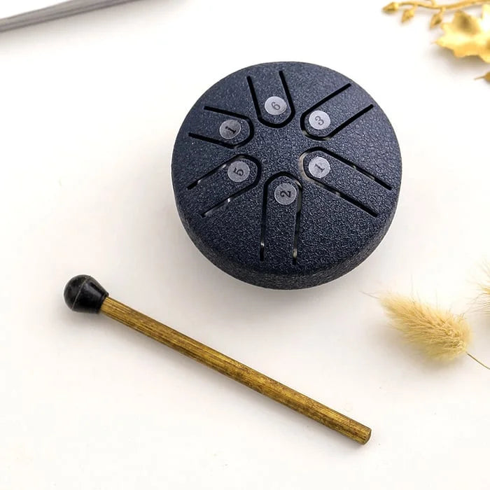 Simplycie – Buddha Stones Mini Steel Tongue Drum Kit Blue / 3 Inch
