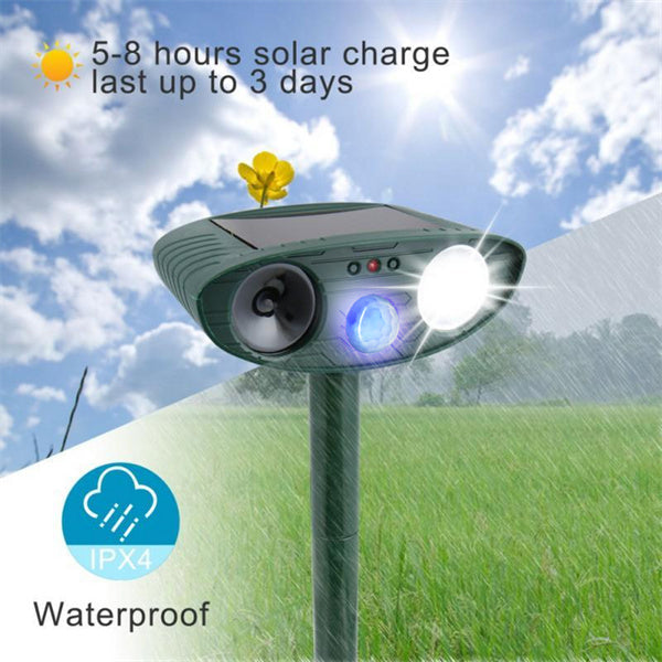 Ultrasonic Deer Repeller Solar Powered Animal-Repeller