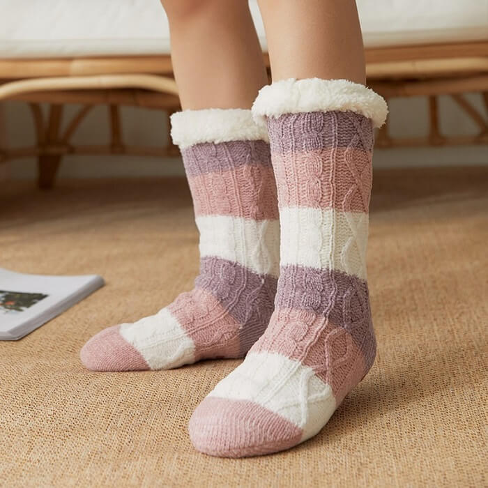 fluffy-fuzzy-warm-socks-slippers-with-grippers-for-women-2