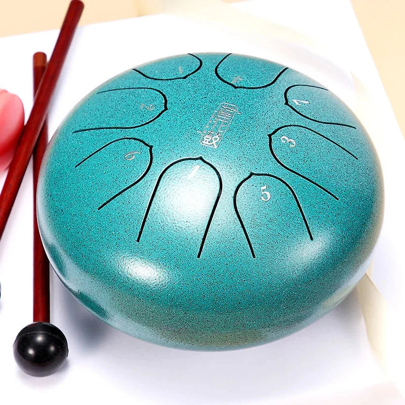 Simplycie – Buddha Stones Mini Steel Tongue Drum Kit Green / 6 Inch