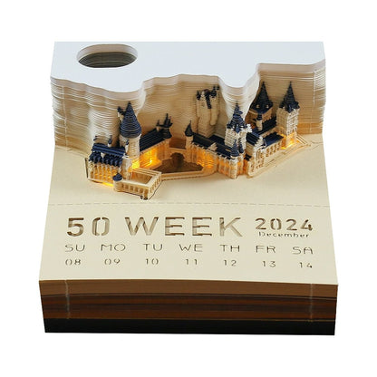 The Orienta – Handcrafted Omoshiroi Calendars Hogwarts Calendar With Lights (Hp) / 2024