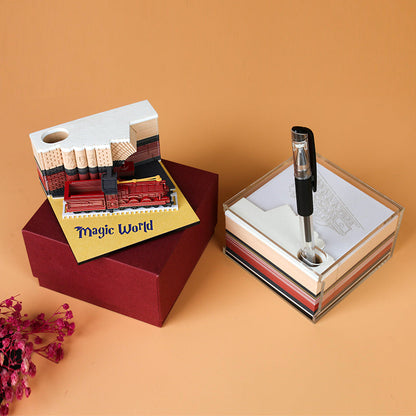 The Orienta – Handcrafted Omoshiroi Calendars Hogwarts Express Memo Pad (Hp) / 2024