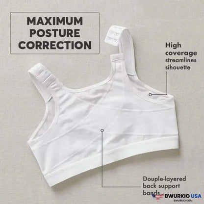 Helen Bra-Front Closure Posture Wireless Back Support Full Coverage Bra