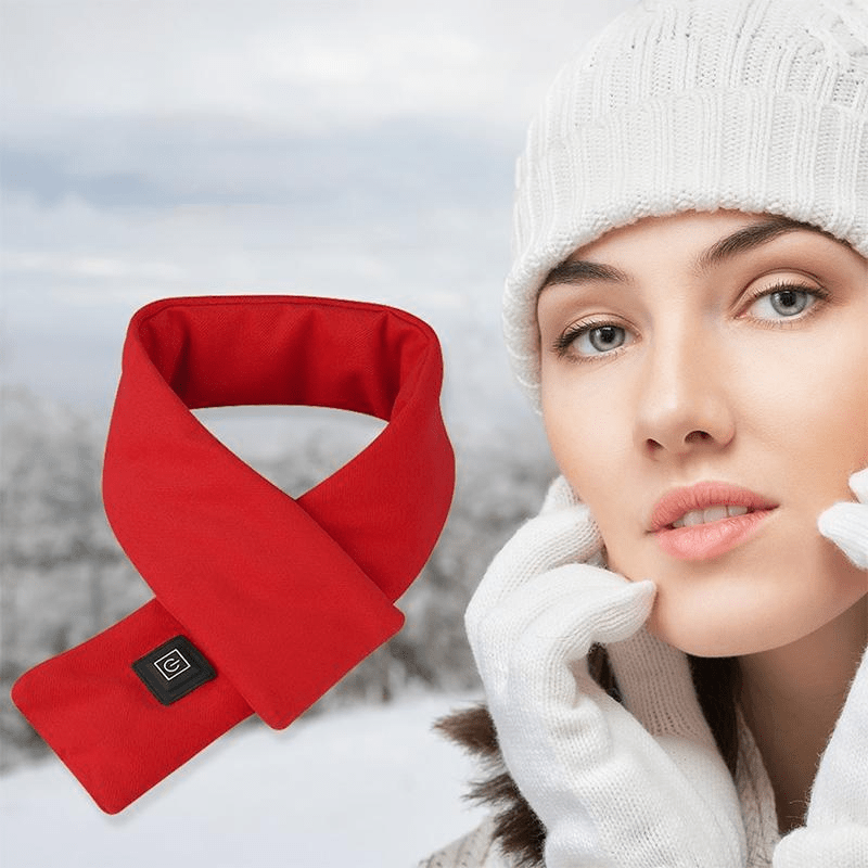Nuzufy – Intelligent Electric Heating Scarf Red / 2800-Mah-For-2-3-Hours