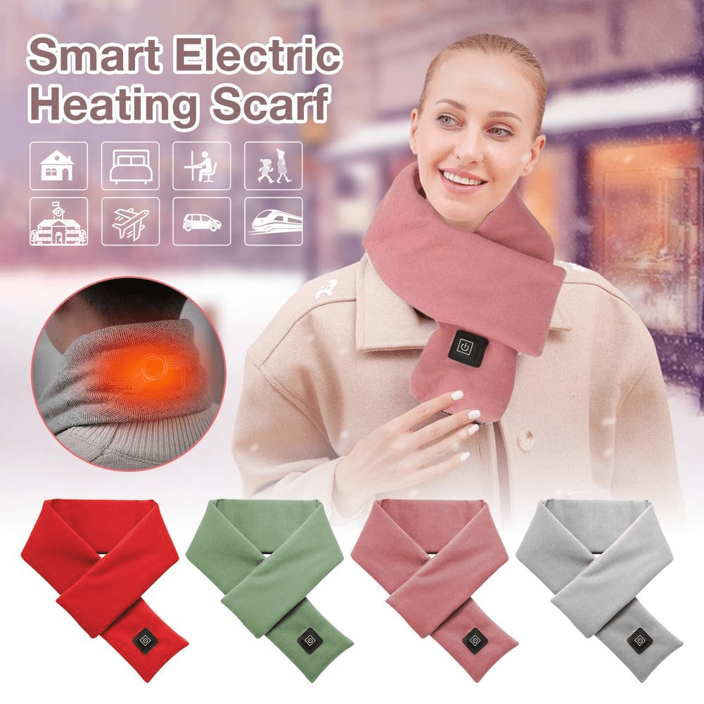 Nuzufy – Intelligent Electric Heating Scarf Pink / 2800-Mah-For-2-3-Hours