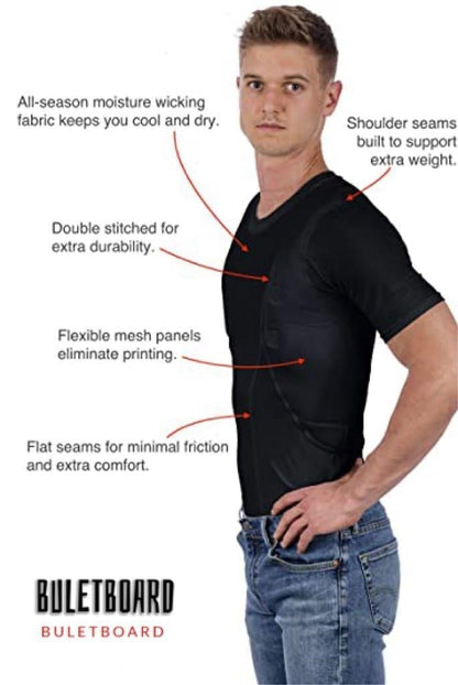 Men/Women’s Concealed Leather Holster T-Shirt