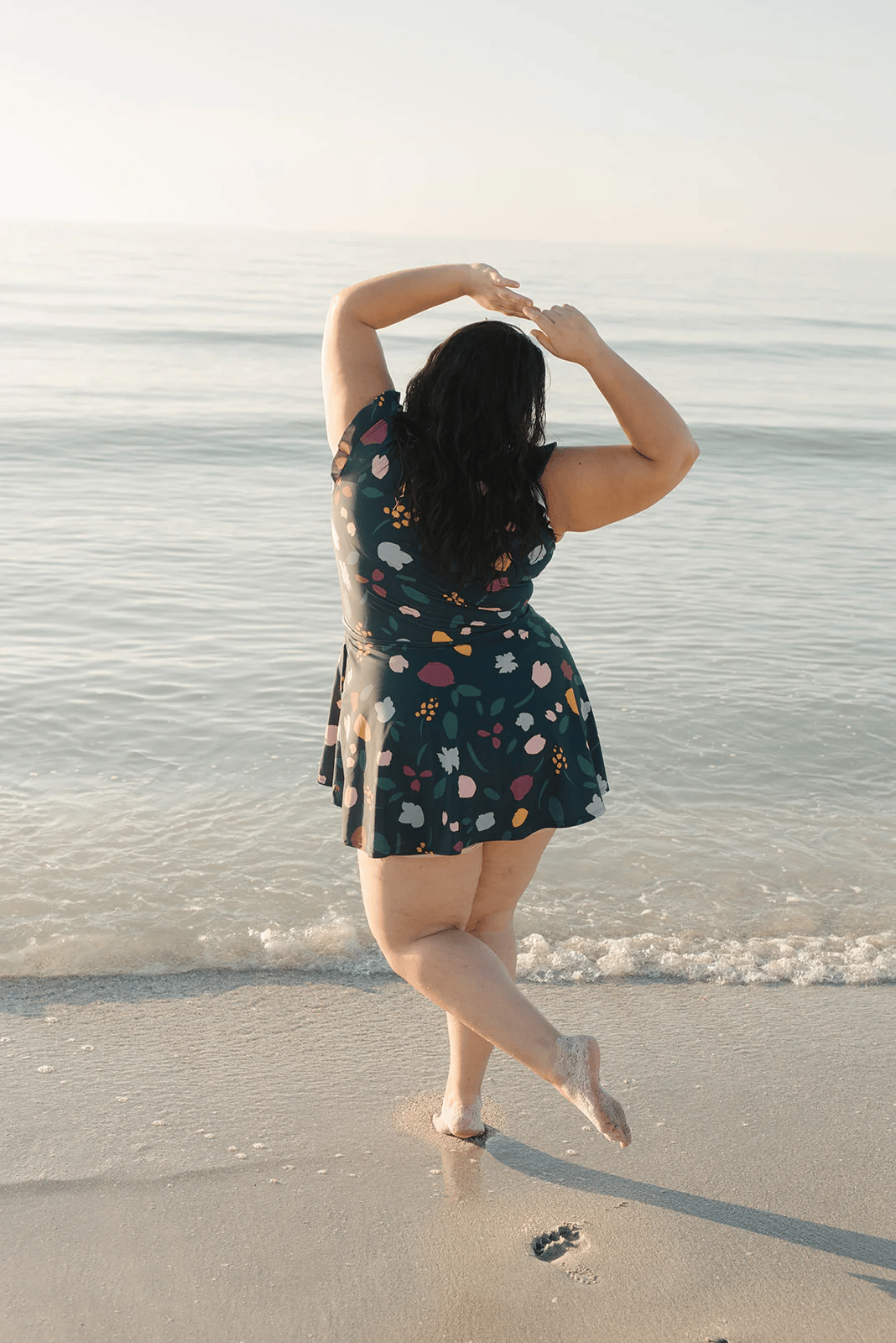 Eversocute – Swim Romper Built-In Bra Detachable Bra Cup