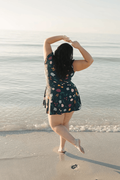 Eversocute – Swim Romper Built-In Bra Detachable Bra Cup