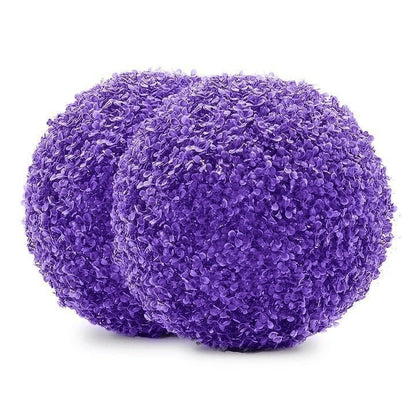Illustralect – Artificial Plant Topiary Ball Purple Eucalyptus / Small - 9.84Inch