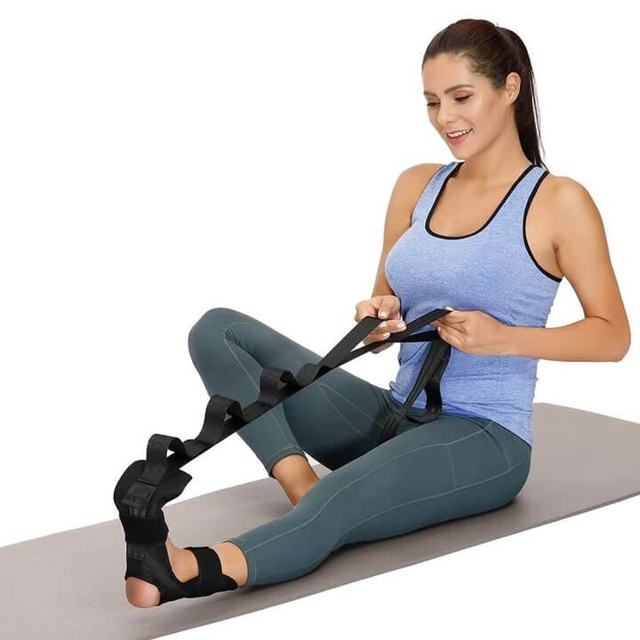 Leg And Foot Stretcher Treatment Strap For Plantar Fasciitis Stretching Physical Therapy