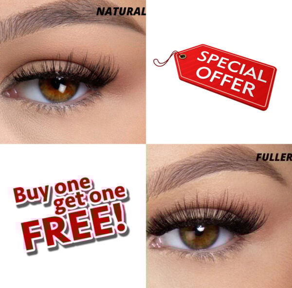 Buy 1 Get Free – Reusable Magnetic Eyelashes Natural / Fuller