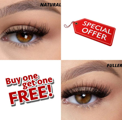 Buy 1 Get Free – Reusable Magnetic Eyelashes Natural / Fuller