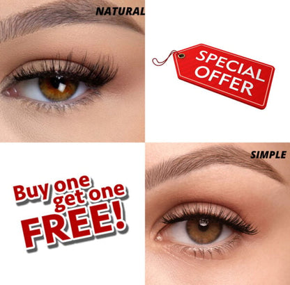 Buy 1 Get Free – Reusable Magnetic Eyelashes Natural / Simple